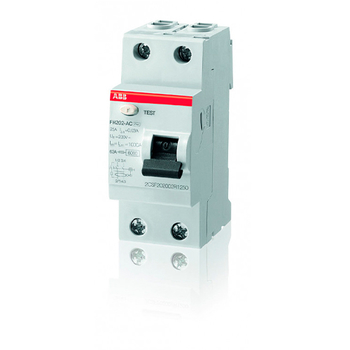 ABB FH202AC УЗО 2P 40A 30mA (AC) - Электрика, НВА - Модульное оборудование - Узо - . Магазин оборудования для автономного и резервного электропитания Ekosolar.ru в Муроме