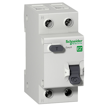 Дифференциальный автоматический выключатель Schneider Electric EASY 9 1P+N 32А 30мА C AC 4,5 кА - Электрика, НВА - Модульное оборудование - Дифференциальные автоматы - . Магазин оборудования для автономного и резервного электропитания Ekosolar.ru в Муроме